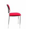 Silla Confidentevillalgordo Bali Rojo Chasis Cromo