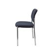 Silla Confidente Villalgordo Bali Gris Oscuro Chasis Cromo