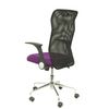 Silla De Oficina Minaya Respaldo Malla Negro. Asiento Bali Morado