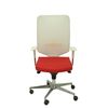 Silla De Oficina Ossa Blanca Similpiel Rojo