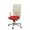 Silla De Oficina Ossa Blanca Similpiel Rojo