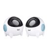 Biwond Altavoz Gaming Wally Speaker (pack 2 Altavoces Multimedia Usb 2.0, 3.5w, Compactos, Conexión Jack 3.5mm Y Usb) - Blanco