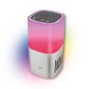 Biwond Altavoz Bluetooth Color Sound (rgb, Aux, Radio Fm, Micro Sd, Carga Usb 2.0, Luz Noctura, Lámpara De Cabecera, Control Táctil) - Plata