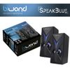 Biwond Altavoz Gaming Speak Blue (2 Altavoces Para Pc, Portátil, Gaming, Iluminación Led Azul, 3w, Conexión Usb, Plug&play, Diseño Compacto) - Negro