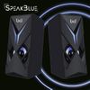 Biwond Altavoz Gaming Speak Blue (2 Altavoces Para Pc, Portátil, Gaming, Iluminación Led Azul, 3w, Conexión Usb, Plug&play, Diseño Compacto) - Negro