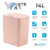 Biwond Cubo De Basura Inteligente Waste X1(sensor Infrarojos Automático, Eléctrico, 14l, Antibacterias, Apertura Y Cierre Sin Contacto, Rango De 30cm) - Rosa