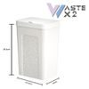 Biwond Cubo De Basura Inteligente Waste X2 (sensor Infrarojos Automático, Eléctrico, 18l, Antibacterias, Apertura Y Cierre Sin Contacto, Rango De 30cm) - Blanco