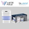 Biwond Cubo De Basura Inteligente Waste Fold (sensor Infrarojos Automático, Eléctrico, 17,5l / 8 L, Antibacterias, Plegable, Rango De 30cm) - Azul