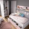 Pack Habitación Juvenil Con Cama Nido + Armario, Artic / Rosa  – Noa