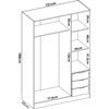 Armario Esquinero Essen 2 Módulos 3 Puertas Blanco 184x133x91 Cm con  Ofertas en Carrefour