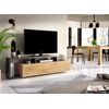 Composición De Salón Con Mueble Tv Bajo + Mesa De Comedor, Grafito/nordic – Kram