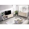 Mueble De Tv - Melamina - Estilo Escandinavo - Roble Y Blanco