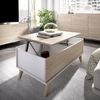 Mueble De Tv - Melamina - Estilo Escandinavo - Roble Y Blanco