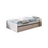 Conjunto De Dormitorio Bito Pack 3 Cabecero + Mesita De Noche + Aro Blanco/natural