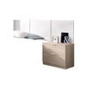 Conjunto De Dormitorio Bito Pack 3 Cabecero + Mesita + Aro Blanco/natural