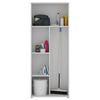 Armario Multiusos 2 Puertas Con Escobero - Fit - 190x78x35 - Blanco con  Ofertas en Carrefour