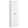 Armario Multiusos 2 Puertas Y 3 Estantes - Fit - 190x61x35 - Blanco