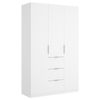 Armario 3 Puertas Y 3 Contenedores - Essen - 204x135x52 - Blanco Brillo