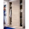 Armario 2 Puertas Corredera Plus 120 - Slide - 204x120x50 - Blanco Brillo