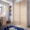 Armario 2 Puertas Corredera Plus 120 - Slide - 204x120x50 - Natural