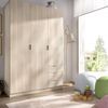 Armario 3 Puertas Y 3 Cajones - Essen - 184x121x52 - Blanco