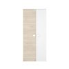 Armario Dina 2 Puertas + Barra Para Colgar + Estantes Blanco/natural 205x90x52 Cm