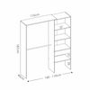 Kit Vestidor Con 1 Cajón - Suit - 187x160x40 - Blanco