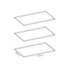 Pack De 3 Estantes Para Armarios De 150 Cm - Slide - 1,6x72,4x51 - Blanco