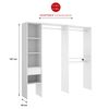 Dekit - Vestidor Doble Montaje Lineal O Rincon - 187 X 98 X 41 Cm - Blanco