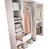 Dekit - Vestidor Doble Montaje Lineal O Rincon - 187 X 98 X 41 Cm - Blanco