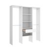 Dekit - Vestidor 1 Columna Con Barras En Los Laterales - 187 X 160 X 50 - Blanco