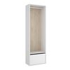 Dekit - Vestidor Con Zapatero Y Trasera Reversible - 205 X 60 X 45 Cm - Blanco / Natural