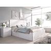 Lago B2 - Cama 135/140x190 + 4 Cajones + 2 Mesitas 2 Cajones - 100x246x195 - Blanco