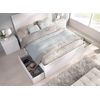 Lago B2 - Cama 135/140x190 + 4 Cajones + 2 Mesitas 2 Cajones - 100x246x195 - Blanco