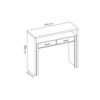 Mesa Extensible - Seven - 88x99x36-70 - Blanco Brillo