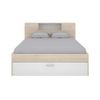 Cama Clásica Leandre 2 Cajones 228.5x169.5x95 Cm Color Color Natural Claro, Blanco Vente-unique