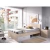 Estructura De Cama - Ely -  85x156x192 - Natural