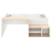 Cama Con Escritorio Kric Blanco/natural 72x195x134 Cm