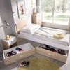 2 Cajones De Cama - Dina - 79x97x196 - Natural / Blanco