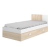 2 Cajones De Cama - Dina - 79x97x196 - Natural / Blanco