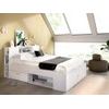 Base De Cama Leandre 2 Cajones 218.5x149.6x95 Cm Color Blanco Vente-unique