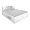 Base De Cama Leandre 2 Cajones 228.5x169.5x95 Cm Color Blanco Vente-unique