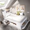 Cama Compacta 90x190 - Lanka - 96x218x99 - Blanco