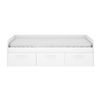 Cama Nido Mek 3 Cajones Blanco 60x194x97 Cm