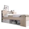 Lanka 150x190 - Cama Compacta Lanka 150x190 - 95x159,6x218,5 - Natural/blanco