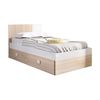 Dina - Cama 190x90 +  2 Cajones - 79x97x196 - Natural / Blanco