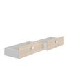 Dina - Cama 190x90 +  2 Cajones - 79x97x196 - Natural / Blanco