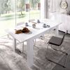 Mesa Extensible Comedor Cocina - Dine - 77x140-190x90 - Blanco Brillo