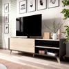 Mueble Bajo Tv - Ness - 47x155x43 - Blanco / Natural