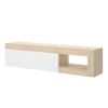 Bajo Tv - Lebo - 48x204x42 - Natural / Blanco Brillo